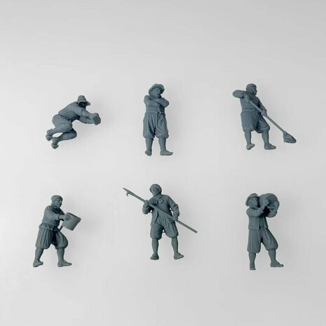 KOLDERSTOK 5001 BEMANNINGSSET "WERK AAN DEK" 1/50