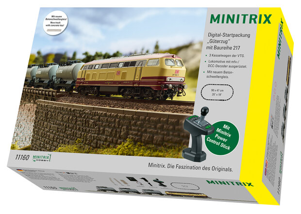 MINITRIX-11160 DIGITALE START SET "GOEDERENTREIN MET LOC SERIE 217" N