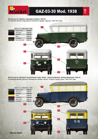 MINIART 38005 PASSENGER BUS GAZ-03-30 1/35