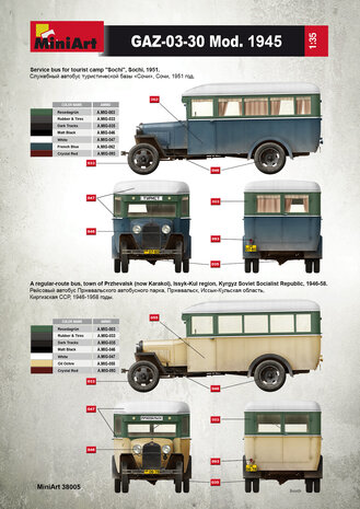 MINIART 38005 PASSENGER BUS GAZ-03-30 1/35