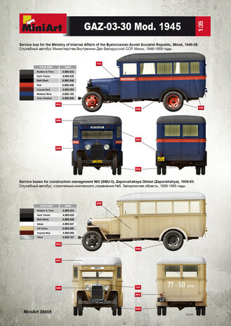 MINIART 38005 PASSENGER BUS GAZ-03-30 1/35