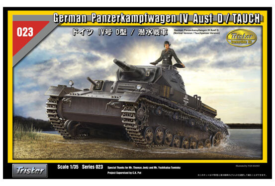 TRISTAR 35023 WWII GERMAN PKfw IV Ausf D/TAUCH 1/35 