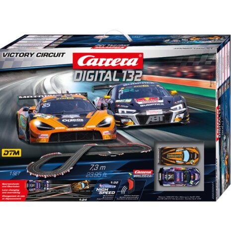 CARRERA 20030047 DIGITALE SET SLOT CARS VICTORY CIRCUT 1/32 