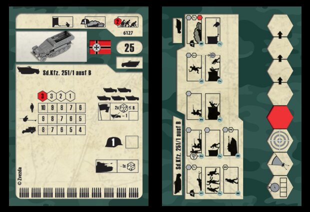 ZVEZDA 6127 WWII GERMAN CREW CARRIER HALFTACK 1/100