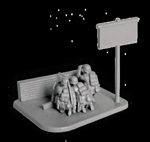 ZVEZDA 6210 WWII GERMAN MG-34 MACHINE GUN w. CREW 1941/45 1/72