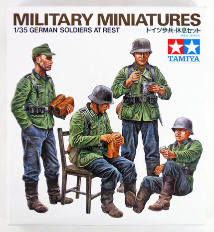 TAMIYA 35129 GERMAN SOLDIERS AT REST 1/35