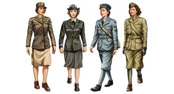 BRONCO MODELS CB35037 W.W.II ALLIED FEMALE SOLDIER SET  1/35