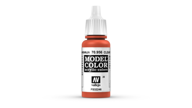 VALLEJO 70956 (25) MODEL COLOR CLEAR ORANGE