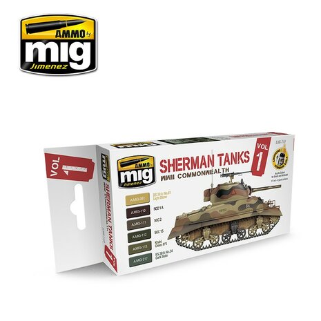 A.MIG-7169 SHERMAN TANKS WW II COMMONWEALTH