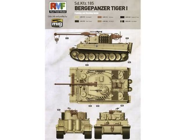  RYE FIELD MODEL RFM-5008 BERGPANZER TIGER I 1/35