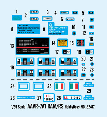 HOBBY BOSS 82417 AAVR-7A1 RAM/RS
