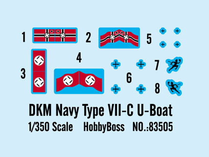 HOBBY BOSS 83505 DKM NAVY TYPE VII-C U-BOAT 1/350