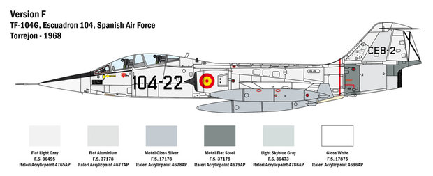 ITALERI 2509 TF-104®G STARFIGHTER®​​​​​​​ 1/32