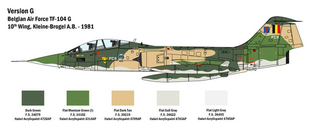 ITALERI 2509 TF-104®G STARFIGHTER®​​​​​​​ 1/32