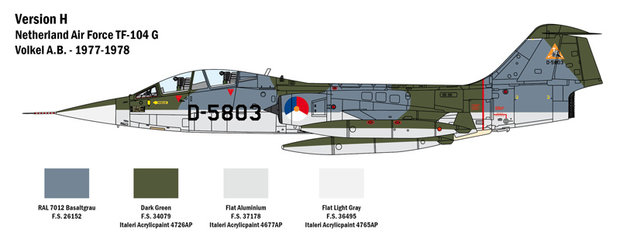 ITALERI 2509 TF-104®G STARFIGHTER®​​​​​​​ 1/32