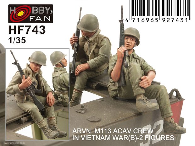 HOBBY FAN HF 743 ARVN M1113 ACAV CREW IN VIETNAM WAR (B) 1/35