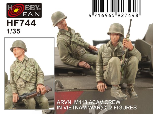 HOBBY FAN HF 744 ARVN M1113 ACAV CREW IN VIETNAM WAR (C) 1/35
