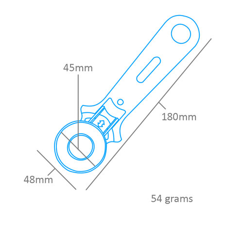 MODEL CRAFT PKN6193 ROTARY CUTTER (45 MM)