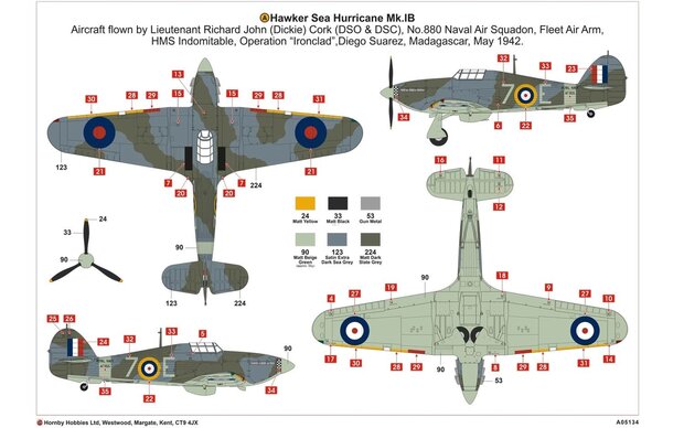 AIRFIX 05134 HAWKER SEA HURRICANE Mk.IB 1/48