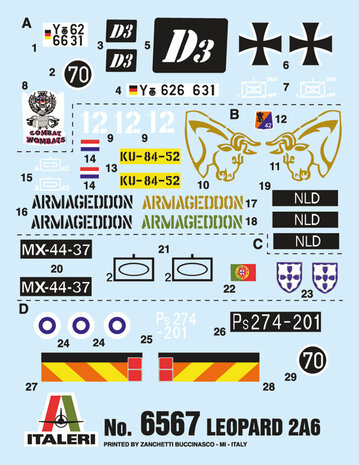 ITA 6567 LEOPARD 2A6 1/35