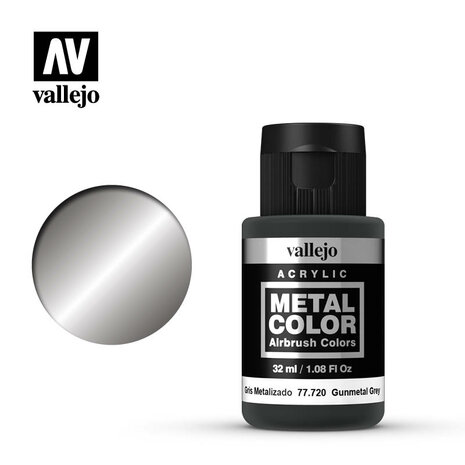 VALLEJO 77720 METAL COLOR GUNMETAL GREY